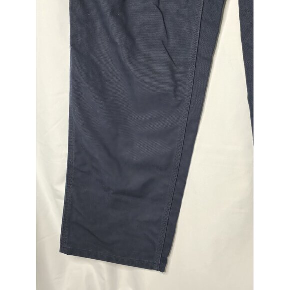 Carhartt Loose Original Fit Washed Duck Work Dungaree Pants Men’s 38X32 Blue - Picture 15 of 16